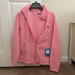 NWT Pink Columbia light fuzzy jacket
